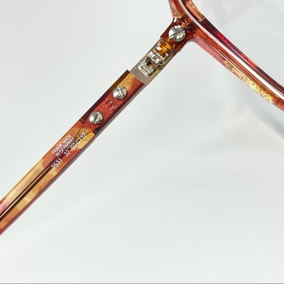 VINTAGE CHRISTIAN DIOR big Eyeglasses Frame 80'S 2531 32 GOLD Germany big 60mm - Picture 7 of 11
